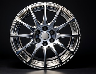 Obraz premium aluminium alloy vehicle wheel rim chrome plated