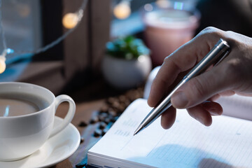 Writing Notes in Cozy Workspace