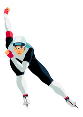 女子スピードスケート選手