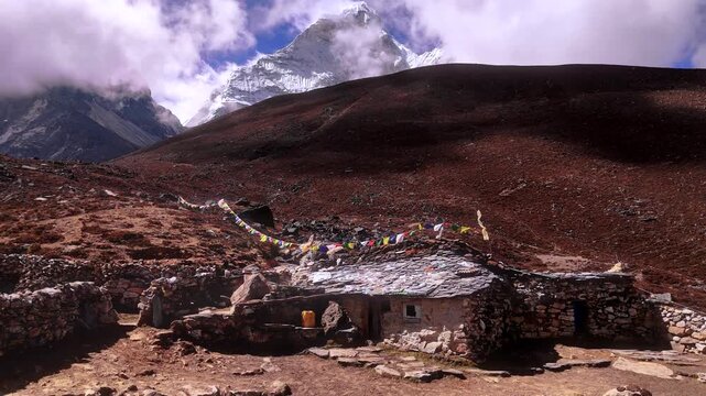 Cinematic Drone Footage of the Everest Base Camp Trek &ndash; Himalayan Trails, Culture, and Mountain Life