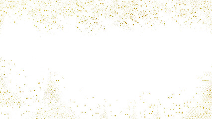 Golden dust shimmer confetti splatter and gold foil glitter explosion, abstract gold bokeh effect texture element.	

