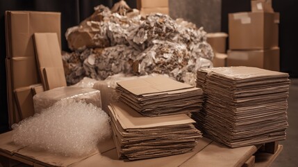 An Overview of Packed Cardboard Boxes and Wrapping Materials for Efficient Storage and Shipping Solutions