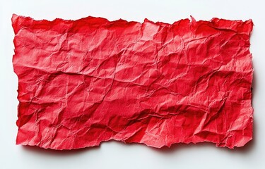 Crumpled red paper texture