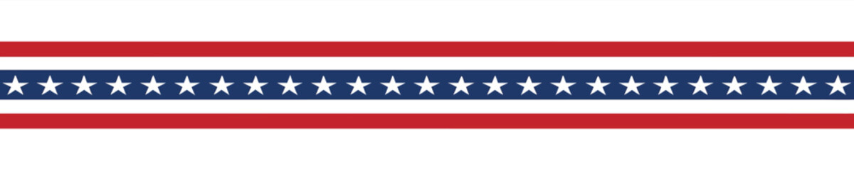 United States flag. Stars and stripes ribbon 
