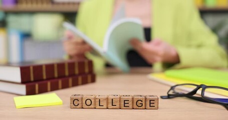 Building knowledge and skills through study at college with engaging books and focus