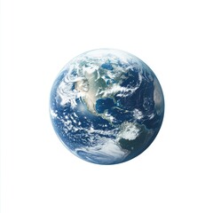 Earth, a vibrant blue and white sphere