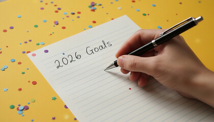 hand with pen writing