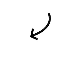 Hand-drawn Black Arrow Icon