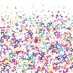 Concept of school background. Colorful childish