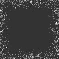 Flying digits and numbers. School math notebook