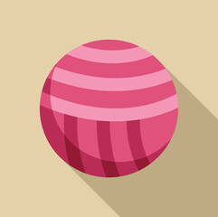 Fitness ball promoting core strength, balance, and flexibility for various exercises and rehabilitation