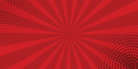 Comic background with red color