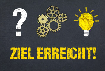 Fototapeta premium Ziel erreicht! 