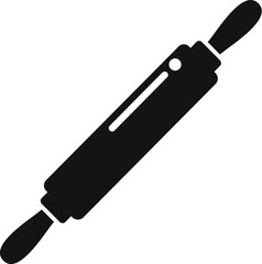 Simple rolling pin icon symbolizing baking equipment for dough preparation