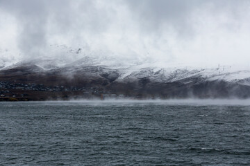 View of Lake Sevan in Armenia