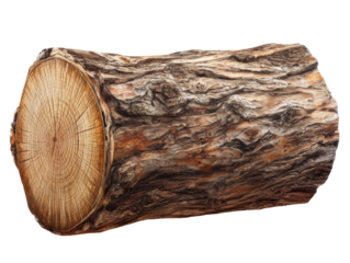 Wooden Log: A close-up shot of a textured, aged wooden log, showcasing the intricate patterns of the tree. This natural element conveys a sense of strength, resilience, and connection to the earth.