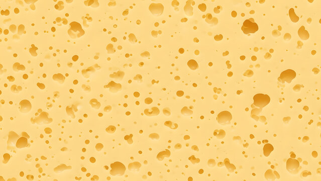 Seamless Surface Texture of Swiss Cheese with Holes for Background