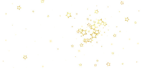 Gold sparkling star confetti.