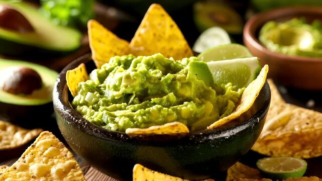 guacamole video stock lifestyle HD element.