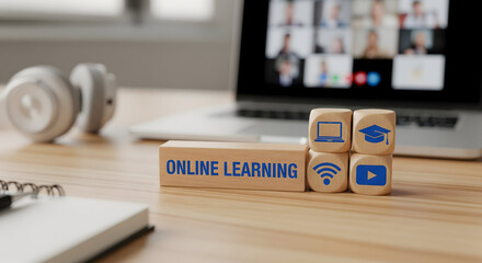 Engaging online learning materials and virtual classroom experience for students, educators, and modern digital education, perfect for e-learning platforms
