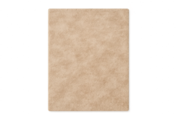 Beige book isolated on transparent background, vintage notepad cut-out design