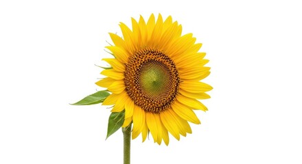 Obraz premium Brighten your day with this vibrant sunflower blossom, perfect for cheerful designs, summer promotions, or adding a touch of nature's beauty to any project
