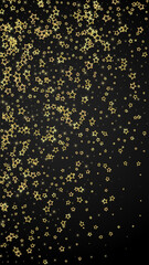 Christmas spirit. Scattered falling stars.