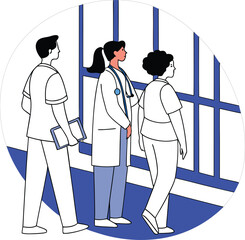 Healthcare Medical Team Vector Illustration