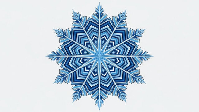 Downloadable winter snowflake vector image for christmas holiday season and new year decoration design element