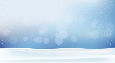 Fototapeta premium Soft Winter Snow Background Featuring Gentle Falling Snowflakes and Peaceful Frosty Landscape