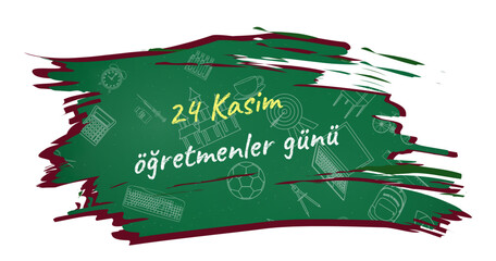 24 November Turkish Teachers’ Day Chalkboard Design