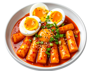 Plate with Side Egg and Scallions, Minimalist Style