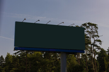 Background for design, billboards on city streets and along roads