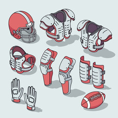 American Football Gear - Equipment for the Game.