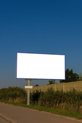 Background for design, billboards on city streets and along roads