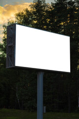 Background for design, billboards on city streets and along roads