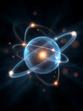 Abstract representation of quantum computing and entanglement