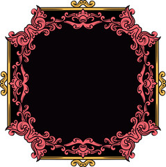 featuring a classic frame ornament design with beautiful carvings