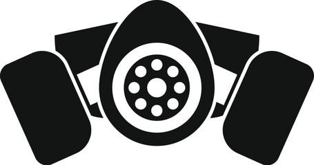 Gas mask icon symbolizing respiratory protection from dangerous chemicals and pollutants