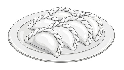 vector illustration of a bread