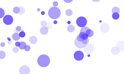 Abstract blue bokeh lights isolated on transparent background