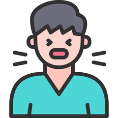 Obraz premium Cough Icon