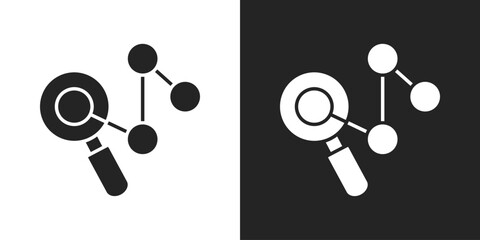 Business Icon In Black And White Glyph Style