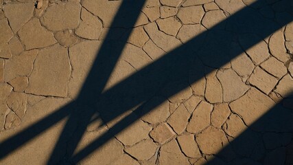 Study table concept, minimal shadow play texture, productivity theme