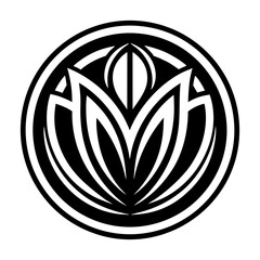 Glyph Style Floral Icons 
