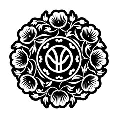 Glyph Style Floral Icons 
