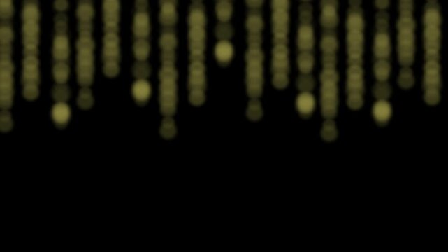 Looping Curtain Fairy Lights &ndash; Warm Glowing LED String Garland Shimmering in Soft Festive Ambient Light, 4K

