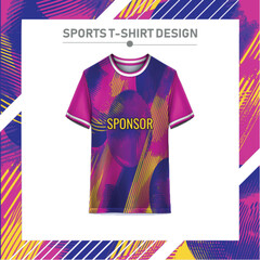 Soccer jersey design for sublimation. 
Abstract background with sport pattern.