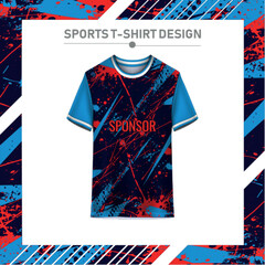 Soccer jersey design for sublimation. 
Abstract background with sport pattern.