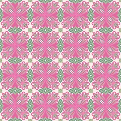 seamless pattern with pink flowers 10/15